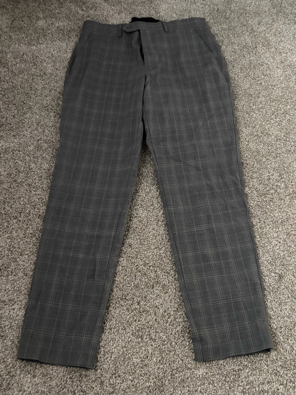 Michael Kors Men's Gray Plaid Dress Pants